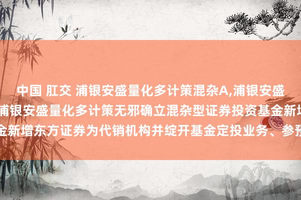 中国 肛交 浦银安盛量化多计策混杂A,浦银安盛量化多计策混杂C: 对于浦银安盛量化多计策无邪确立混杂型证券投资基金新增东方证券为代销机构并绽开基金定投业务、参预其费率优惠行动的公告